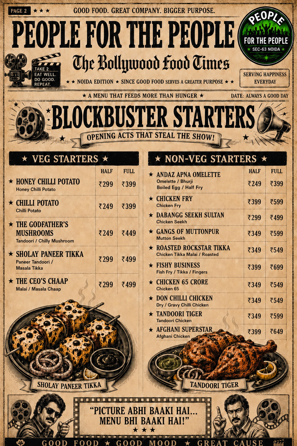 Menu Page 2 – Blockbuster Starters